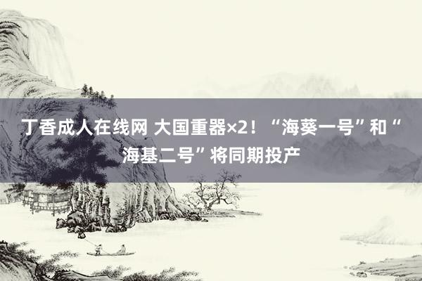 丁香成人在线网 大国重器×2！“海葵一号”和“海基二号”将同期投产