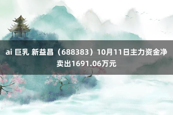 ai 巨乳 新益昌（688383）10月11日主力资金净卖出1691.06万元