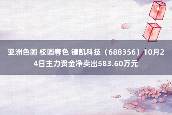 亚洲色图 校园春色 键凯科技（688356）10月24日主力资金净卖出583.60万元