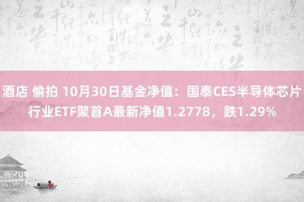 酒店 偷拍 10月30日基金净值：国泰CES半导体芯片行业ETF聚首A最新净值1.2778，跌1.29%