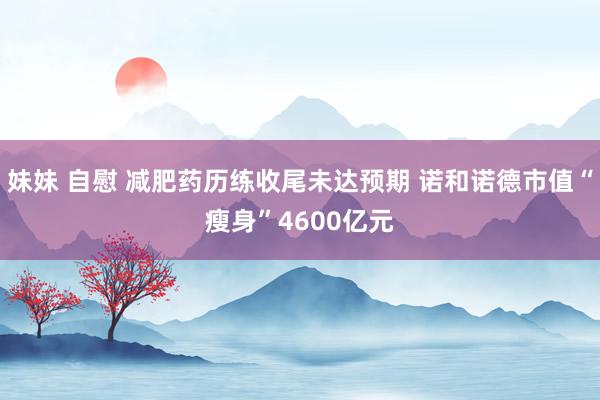 妹妹 自慰 减肥药历练收尾未达预期 诺和诺德市值“瘦身”4600亿元