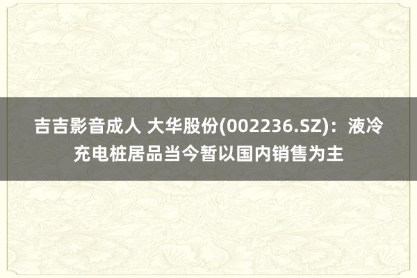 吉吉影音成人 大华股份(002236.SZ)：液冷充电桩居品当今暂以国内销售为主